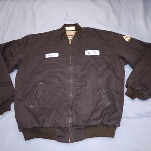 BULWARK FR FLAME-RESISTANT INSULATED QUILTED LINED BOMBER JACKET BLUE SZ XLARGE